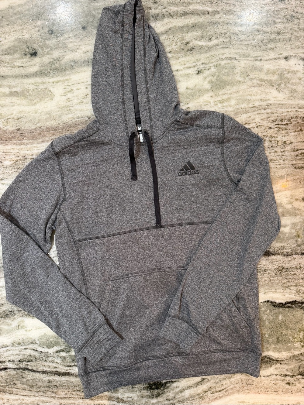adidas Women's Gray Heather Pullover Hoodie
